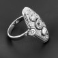 Marquise en or blanc 585 ‰ et diamants