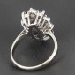 Bague en or blanc 750 ‰ saphirs et diamants
