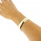 Bracelet jonc ouvrant en or jaune 750 /ème