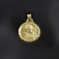 Médaille de l'enfant et l'agneau en or jaune 750/ème