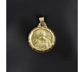 Médaille de l'enfant et l'agneau en or jaune 750/ème
