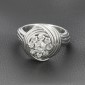 Bague tourbillon en or blanc 750 ‰ et diamants