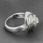 Bague tourbillon en or blanc 750 ‰ et diamants