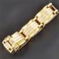 Bracelet tank 2 ors ( or jaune et rose)  750 ‰ - Année 1940 - B10157