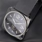 Montre BELL & ROSS BRS Quartz céramique et diamants sur bracelet caoutchouc