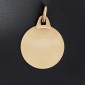 Médaille de baptême de la Vierge auréolée en or jaune 750 ‰ - B10213