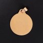 Médaille de baptême de la Vierge au Lys en or jaune 750 ‰ -B10214