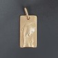 Médaille  Augis rectangulaire de la "Vierge" en or jaune 750‰ -B10221