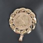 Pendentif à motif de palme en or jaune 750 ‰ 20 Francs or Marianne Coq -B10245