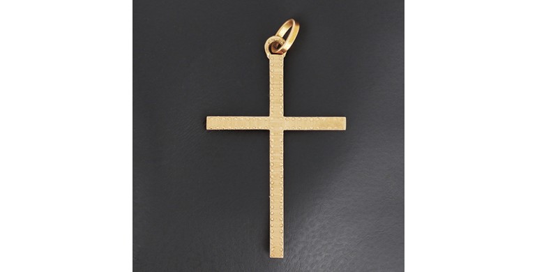 Croix en or jaune 750 ‰ - B10304