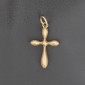 Croix en or jaune 750 ‰ - 2 x 1 cm - B10313