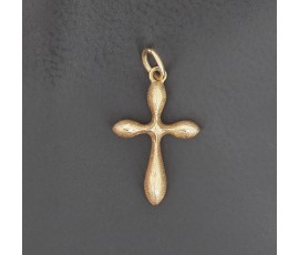 Croix en or jaune 750 ‰ - 2 x 1 cm - B10313