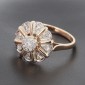 Bague vintage en or jaune 750‰ et diamants - B10258