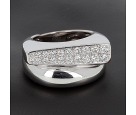 Bague FRED Success moyen modèle en or blanc et diamants - B10355