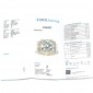 Bague art déco en platine présentant un diamant rond brillant de 2,75 ct certifié HRD entouré de diamants certifiés -B10395