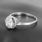 Solitaire platine année 1930 présentant un diamant rond brillant de 1,90 ct environ certifié HRD : I/J - VVS - B10396
