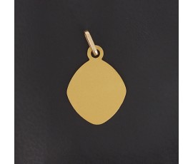 Médaille losange en or jaune 750 ‰ à décor d'une tête de Chérubin - B10434