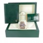 ROLEX Oyster Datejust 116231 en or rose et acier, verre saphir, chiffres romains, bracelet oyste, papier et boîte -B10446