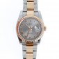 ROLEX Oyster Datejust 116231 en or rose et acier, verre saphir, chiffres romains, bracelet oyste, papier et boîte -B10446