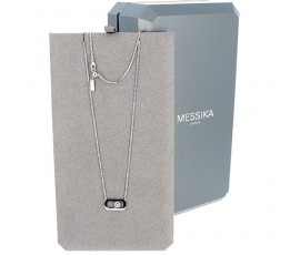 MESSIKA, Collier So Move en or blanc 750 ‰  présentant 0,12 ct de diamants G/VS - B10505