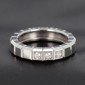 Chopard Ice Cube Pure en or Blanc et 3 diamants pour 0,09 ct dans son écrin d'origine - B10497