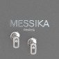 MESSIKA, Boucles d'oreilles Move Uno en or blanc 750 ‰  présentant 0,18 ct de diamants -B10504