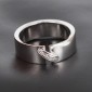 Bague liens CHAUMET en or blanc 750 ‰ et diamants - B10490