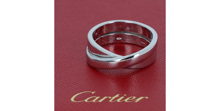 CARTIER Bague " Nouvelle vague" en or blanc 750 ‰ - B10492