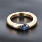 Cartier Bague , modèle "Ellipse", en or jaune  750‰ sertie d'un saphir ovale - B10535