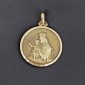 Médaille de baptême « Scapulaire Sacré Cœur et Vierge couronnée »