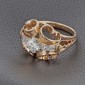 Bague tank en or jaune 750‰ et diamants