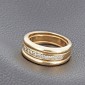 Bague jonc en or jaune 750 ‰ et diamant