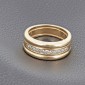 Bague jonc en or jaune 750 ‰ et diamant