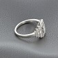 Bague art déco en or blanc 750 ‰ et platine