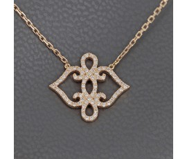 Collier "Little Tendresse" LISONIA en or rose 750 ‰ et diamants