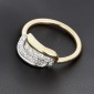 Bagues en or rose et blanc 750 ‰  et diamants