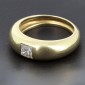 Bague jonc anglais en or jaune 750 ‰ et  diamant